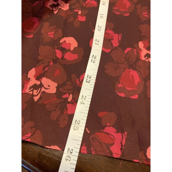 Banana Republic V Neck Lightweight Floral Blouse Size M - Picture 5 of 7